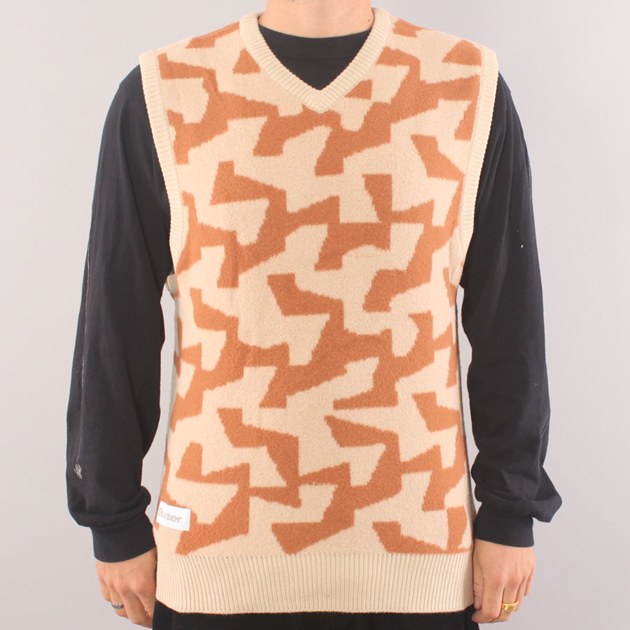 Butter Goods Mohair Knit Vest - Brown/Tan Butter Goods Mohair Knit Vest - Brown/Tan