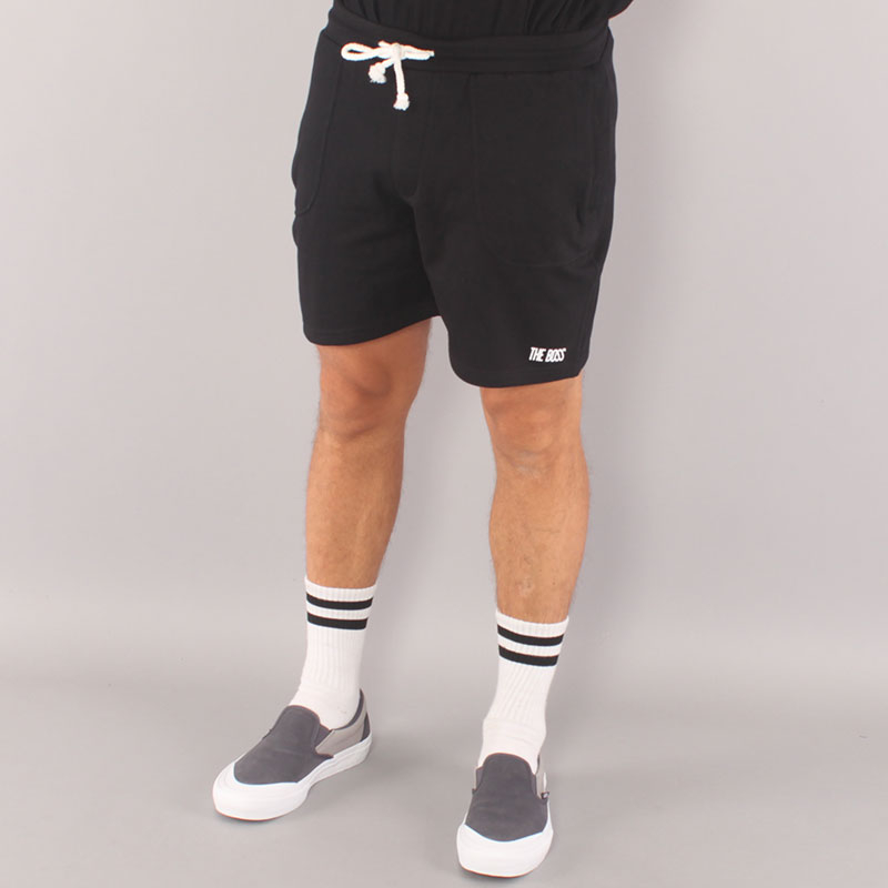 The Boss Mini Logo Sweatshorts - Black The Boss Mini Logo Sweatshorts - Black