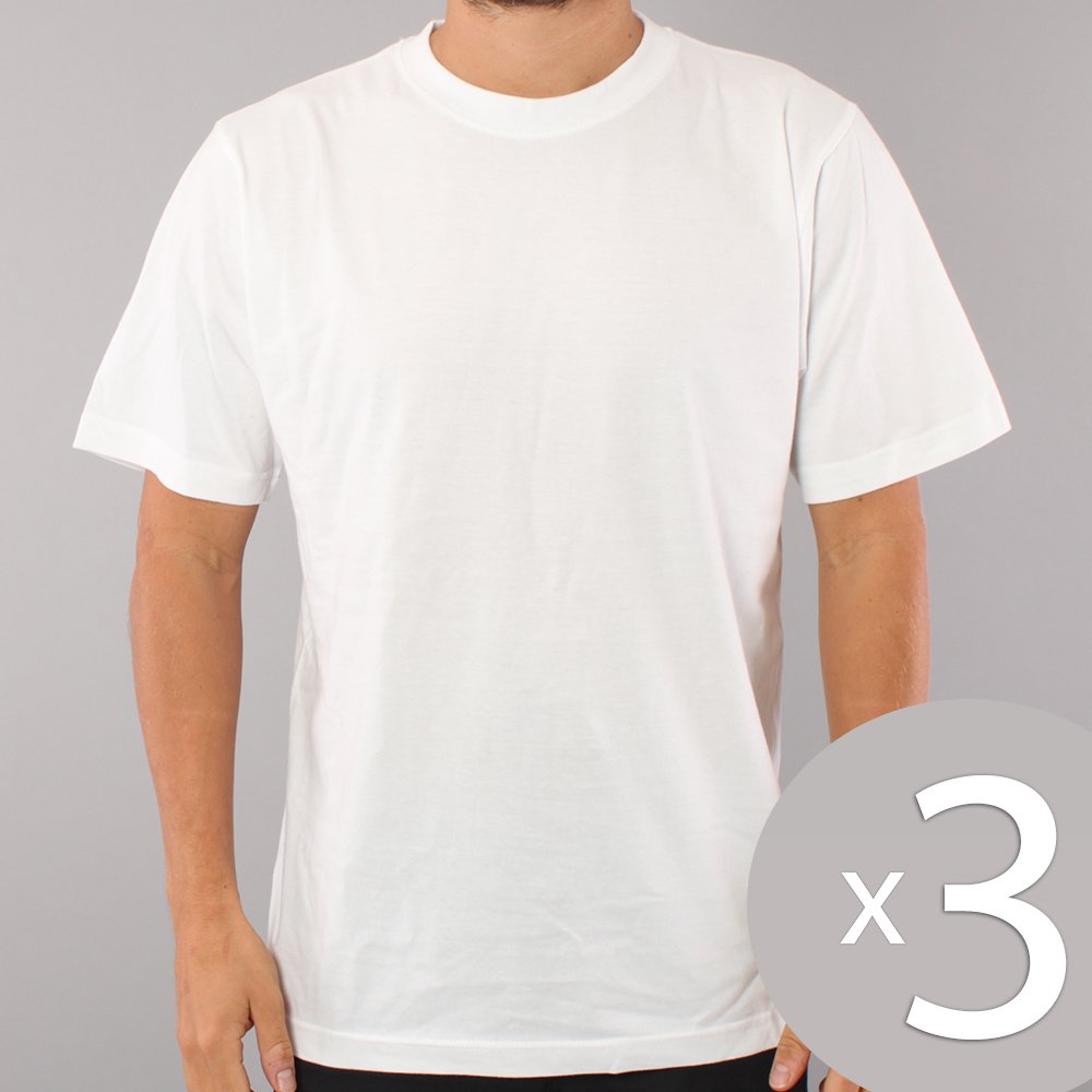 3 stk. The Boss No Logo T-shirt - White 3 stk. The Boss No Logo T-shirt - White