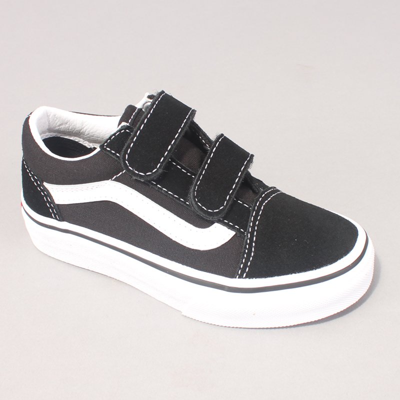 Vans Old Skool Youth Velcro - Black/White Vans Old Skool Youth Velcro - Black/White