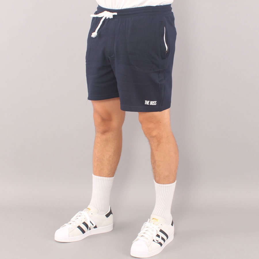 The Boss Mini Logo Sweatshorts - Navy Blue The Boss Mini Logo Sweatshorts - Navy Blue
