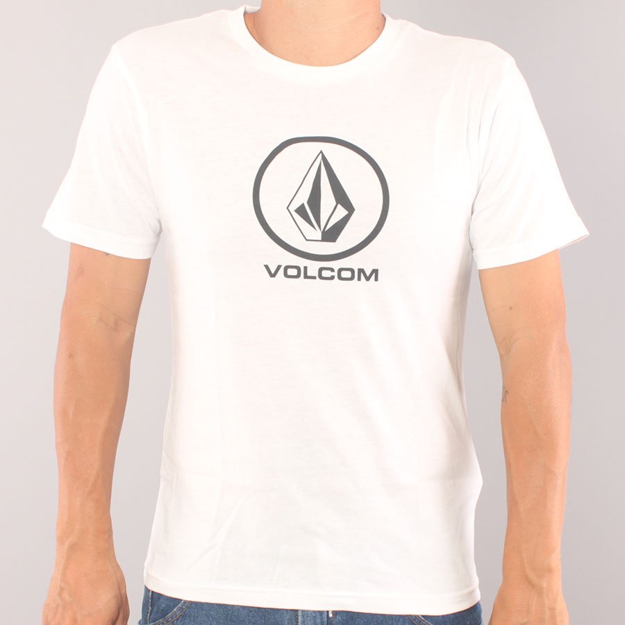 Volcom Circle Stone Youth T-shirt - White Volcom Circle Stone Youth T-shirt - White