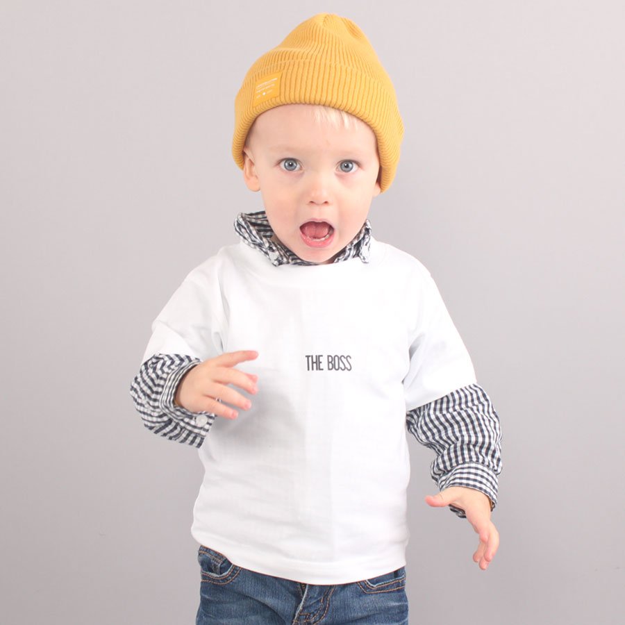 The Boss Mini Logo Youth T-shirt - White The Boss Mini Logo Youth T-shirt - White