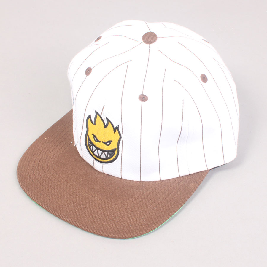 Spitfire Lil Bighead Fill Strapback Cap - Pinstripe/Brown  Spitfire Lil Bighead Fill Strapback Cap - Pinstripe/Brown