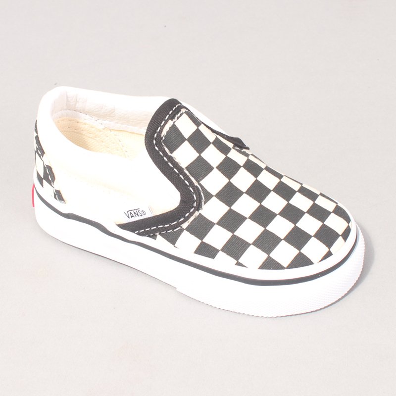 Vans Classic Slip On Kids - Black/White/Checkerboard Vans Classic Slip On Kids - Black/White/Checkerboard