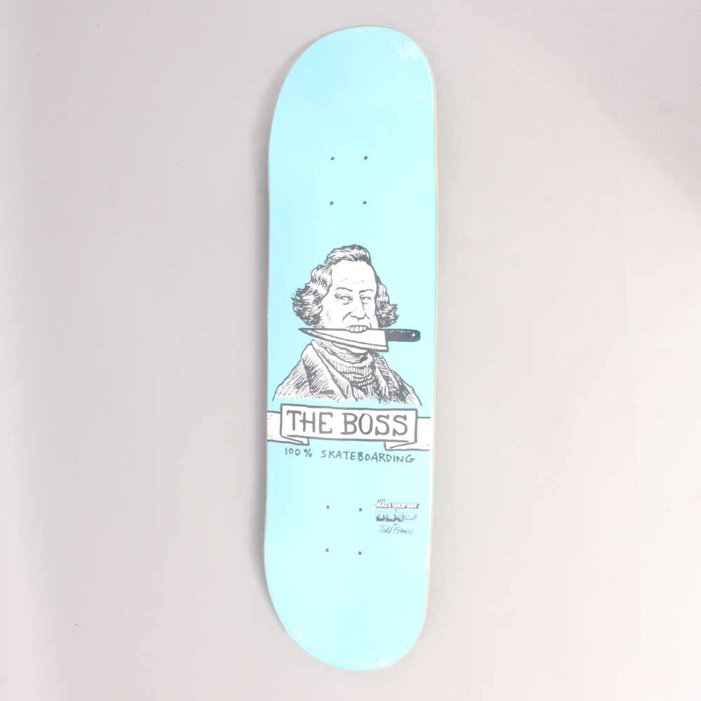 The Boss Shop x DLXSF x Todd Francis Sketchy Skateshop Deck - Light Blue The Boss Shop x DLXSF x Todd Francis Sketchy Skateshop Deck - Light Blue