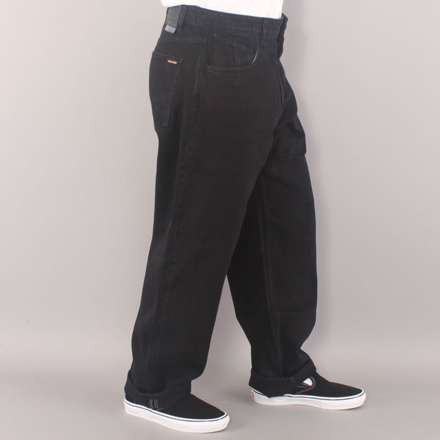 Volcom Billow Denim 18" Baggy Pants YOUTH - Black Volcom Billow Denim 18" Baggy Pants YOUTH - Black