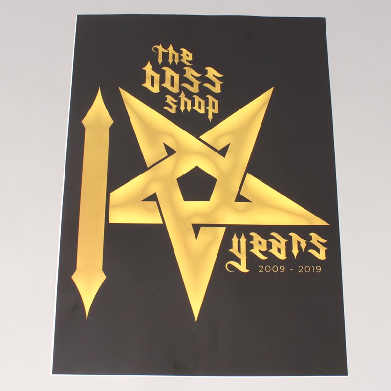 The Boss 10 Year Logo Plakat A2 The Boss 10 Year Logo Plakat A2