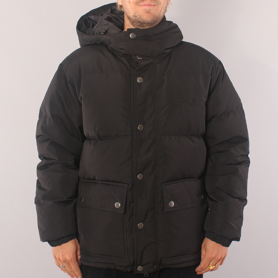 Polar Skate Co Hood Puffer Jacket - Black  Polar Skate Co Hood Puffer Jacket - Black