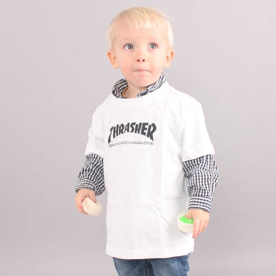 Thrasher Youth Skate Mag T-shirt - White Thrasher Youth Skate Mag T-shirt - White