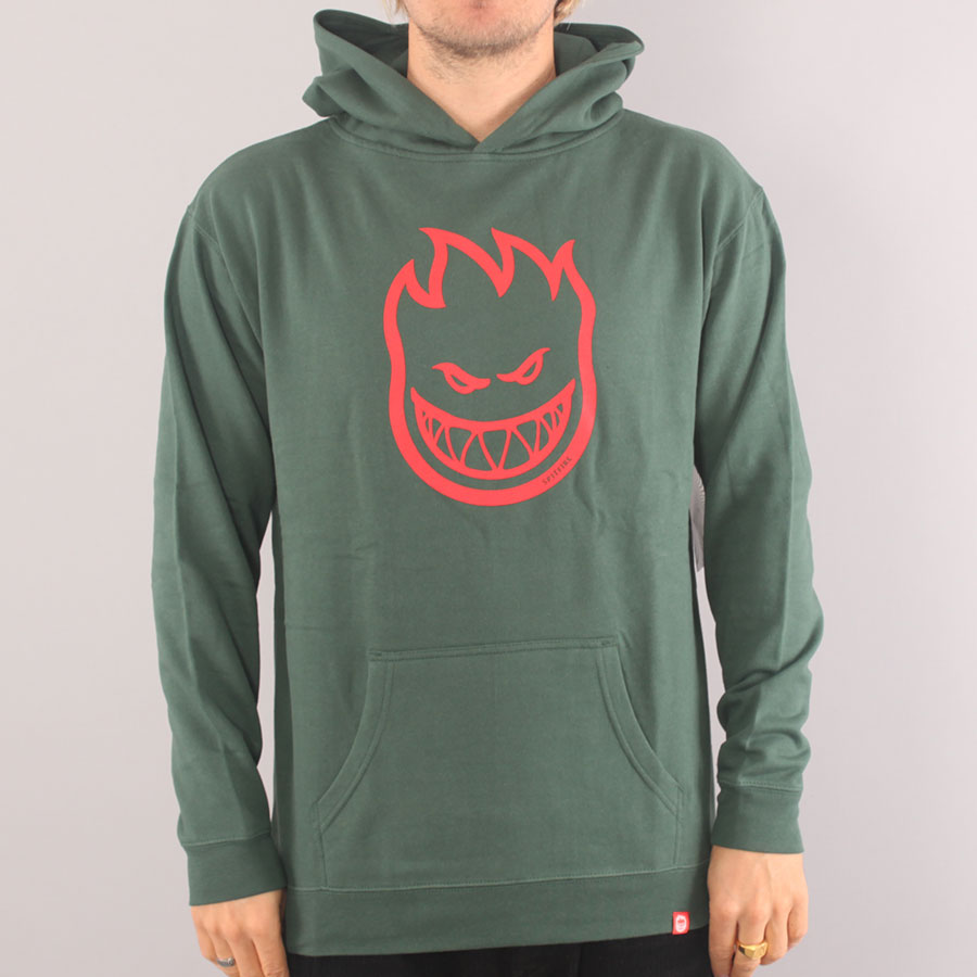 Spitfire Bighead Youth Hoodie - Alpine Green/Red Spitfire Bighead Youth Hoodie - Alpine Green/Red